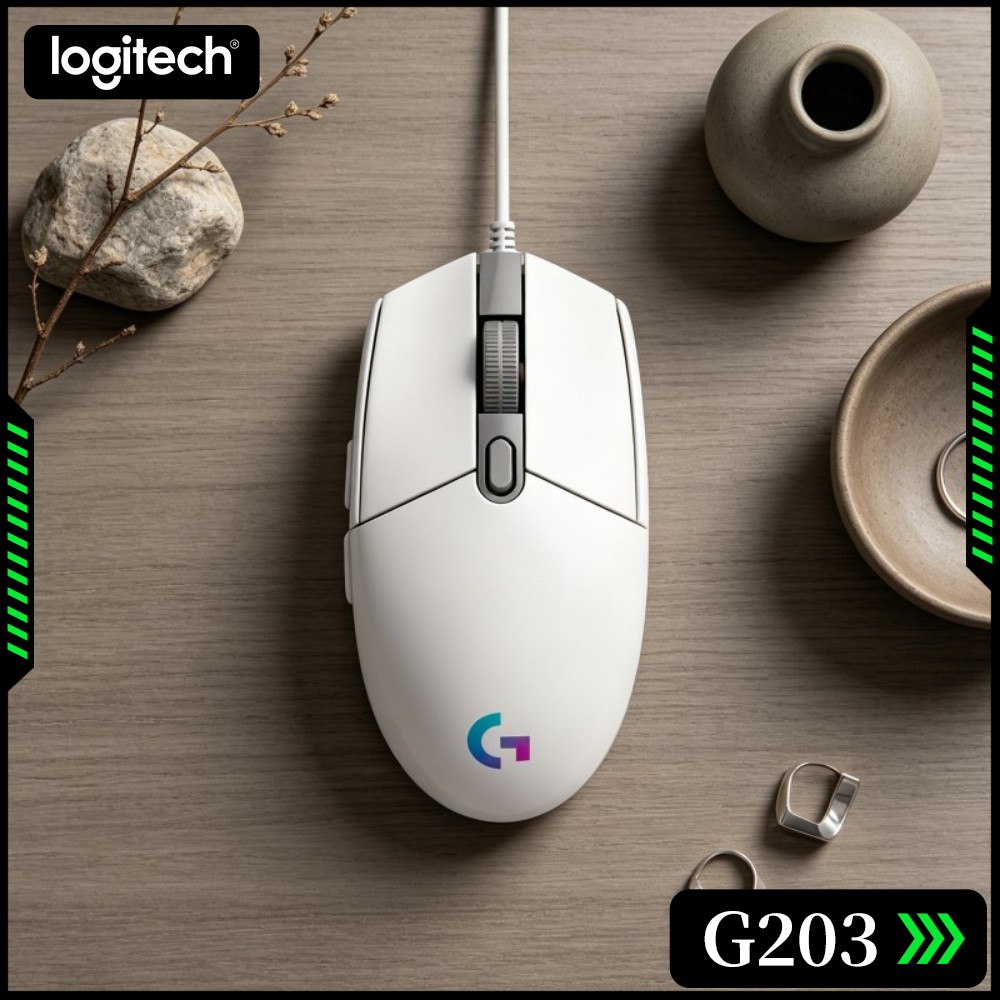 Logitech Mouse G203 - Logitech G203 Mouse Gaming Berkabel Casing