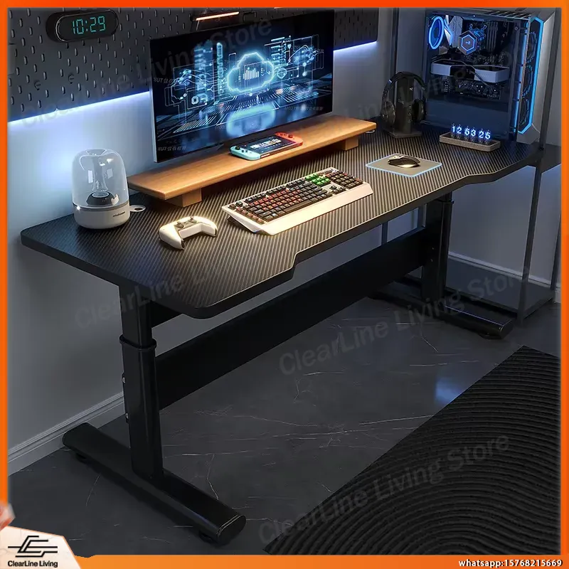 Esports Gaming Setup - Meja Gaming Elektrik dengan Ketinggian yang