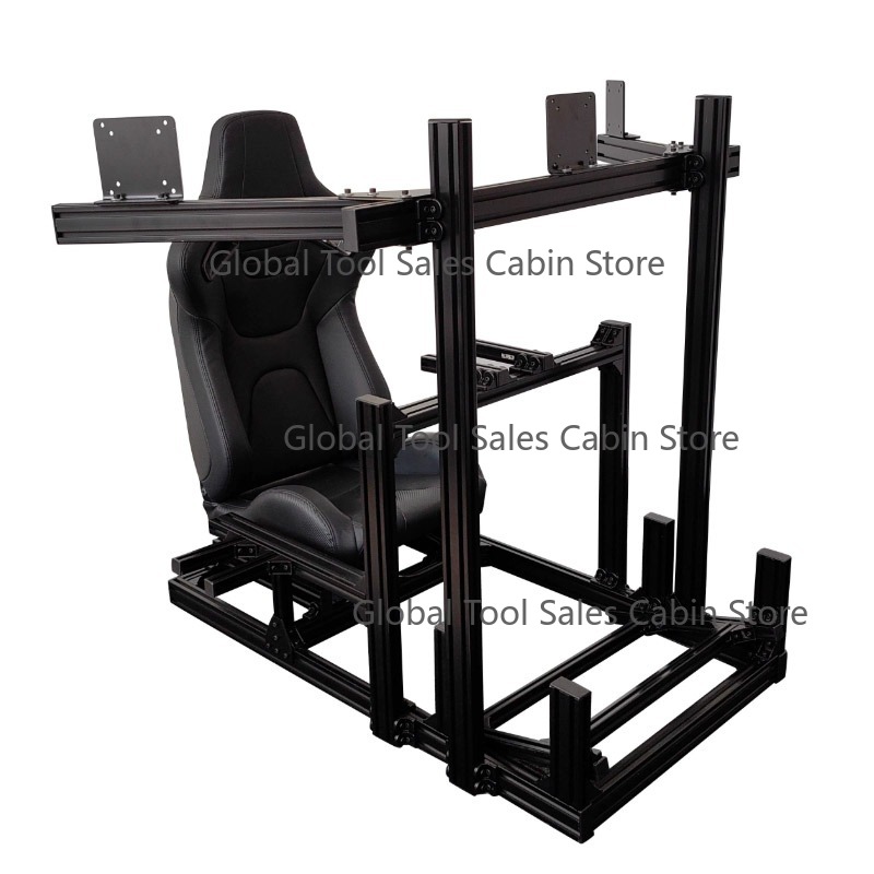 Esports Gaming Setup - Kokpit Sim Racing Bingkai Aluminium Premium
