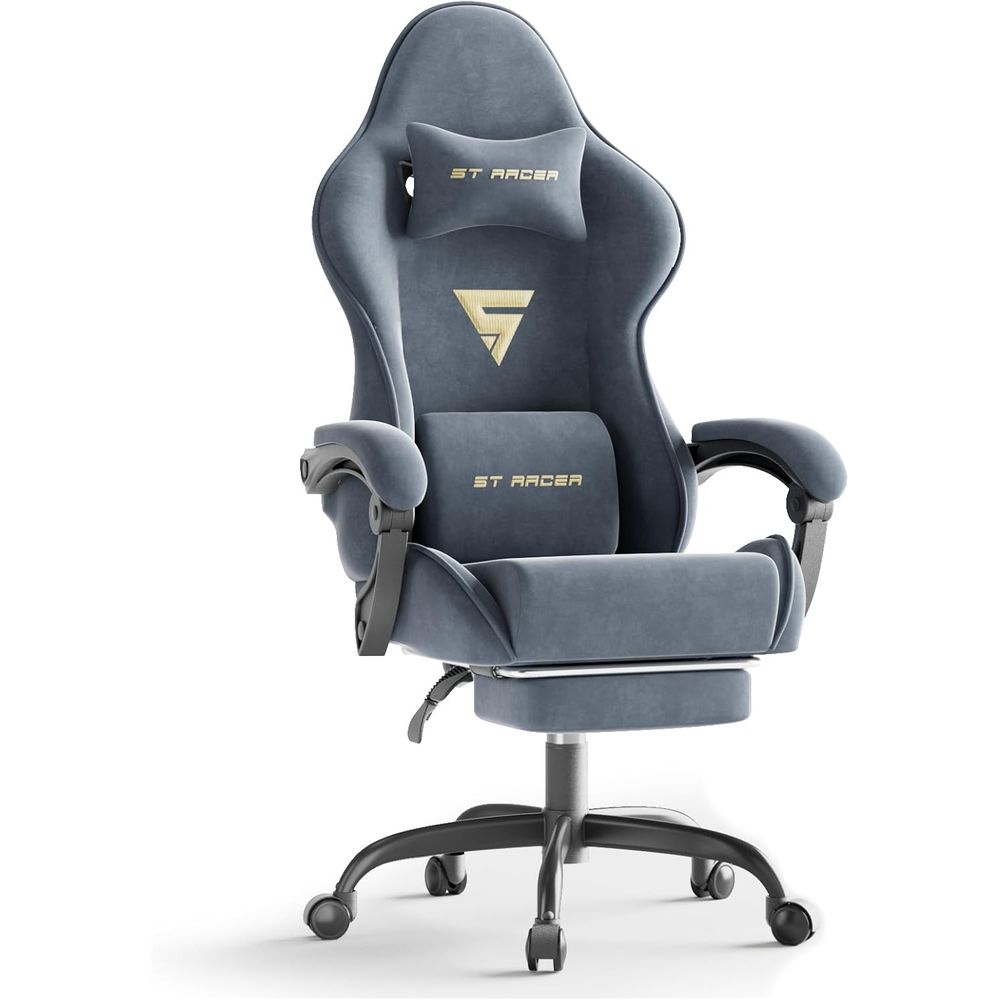 Gaming & Esports District - Kursi Gaming Ergonomis dengan Sandaran Kaki