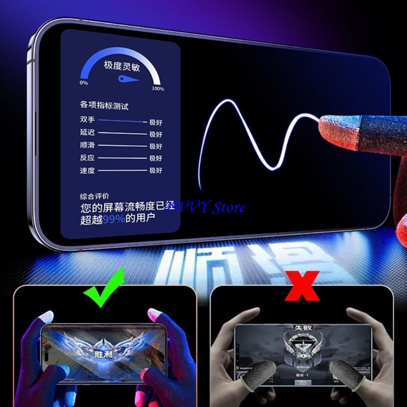 Esports Gaming Finger Sleeve - 573A Pengontrol Game Bersirkulasi Lengan Jari
