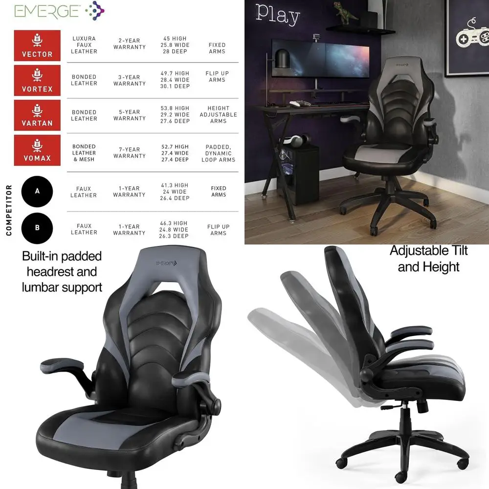 Gaming & Esports District - Kursi Gaming Ergonomis yang Dapat Disesuaikan,