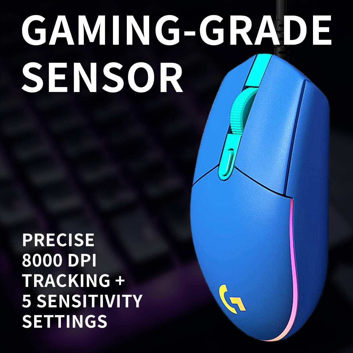 Logitech G203 Mouse Gaming Ber - Logitech Mouse G203 ulasan dan harga