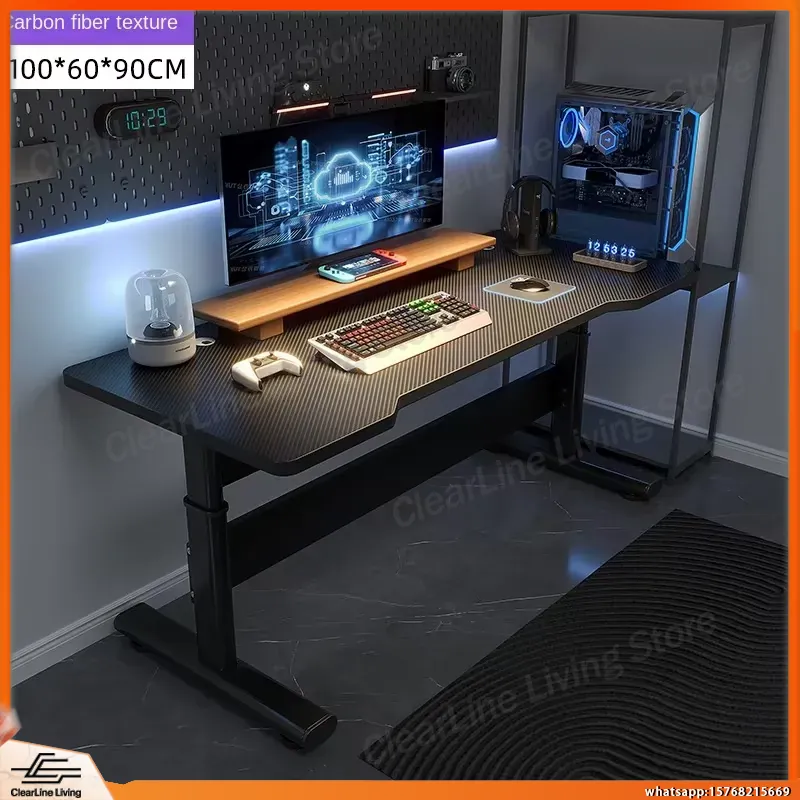 Meja Gaming Elektrik dengan Ke - Esports Gaming Setup ulasan dan harga