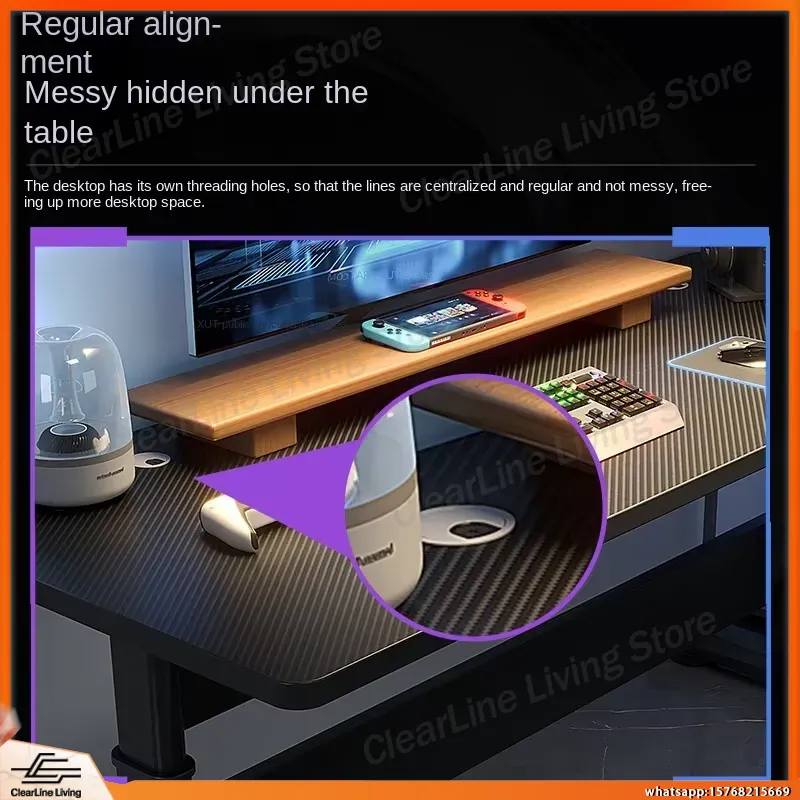 Meja Gaming Elektrik dengan Ke - Esports Gaming Setup ulasan dan harga