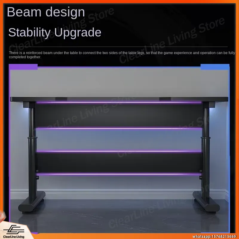 Meja Gaming Elektrik dengan Ke - Esports Gaming Setup ulasan dan harga