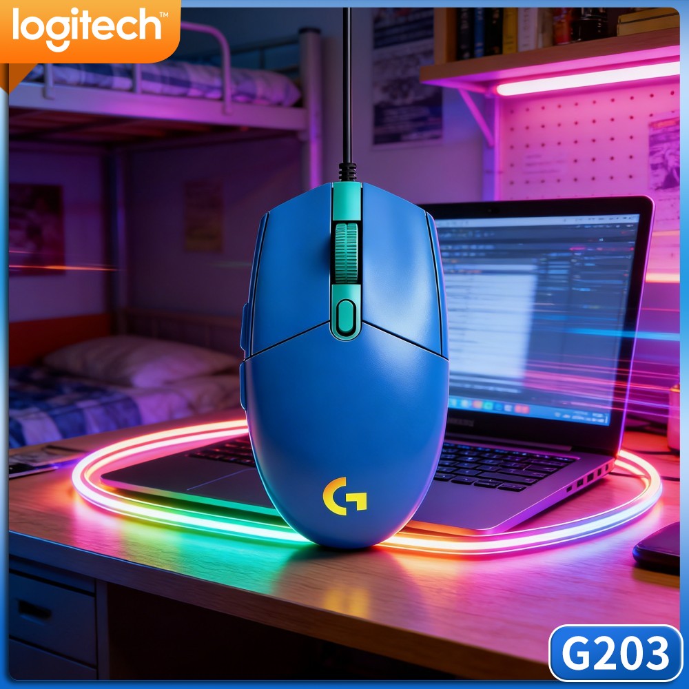 Logitech G203 Mouse Gaming Ber - Logitech Mouse G203 ulasan dan harga