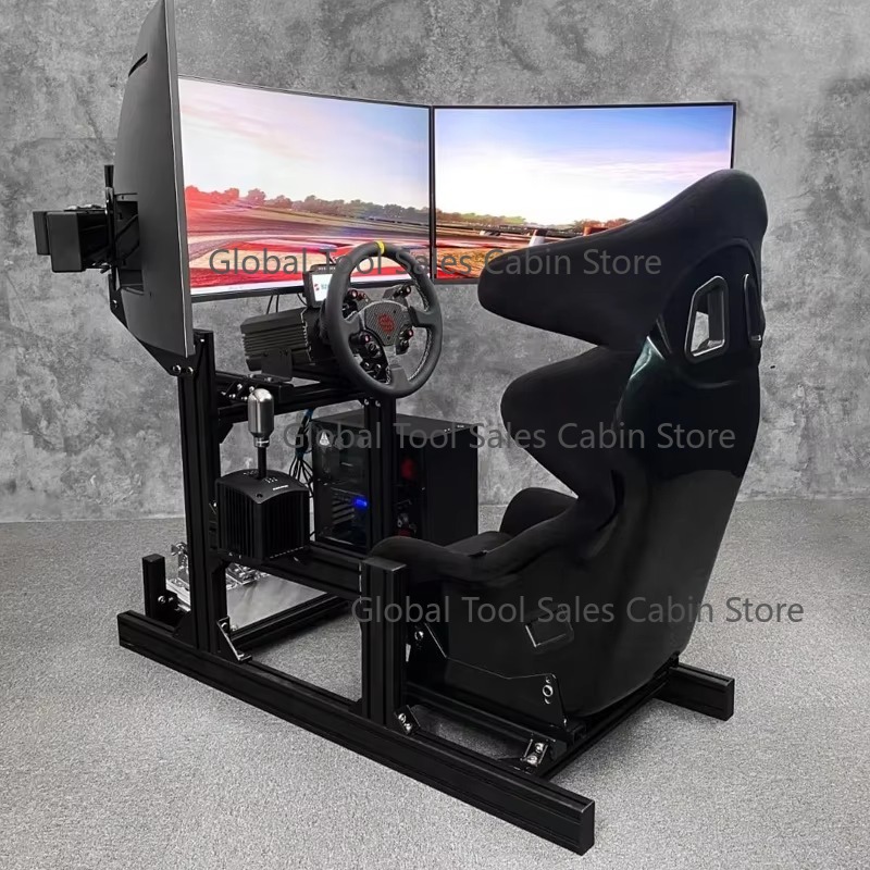 Kokpit Sim Racing Bingkai Alum - Esports Gaming Setup ulasan dan harga