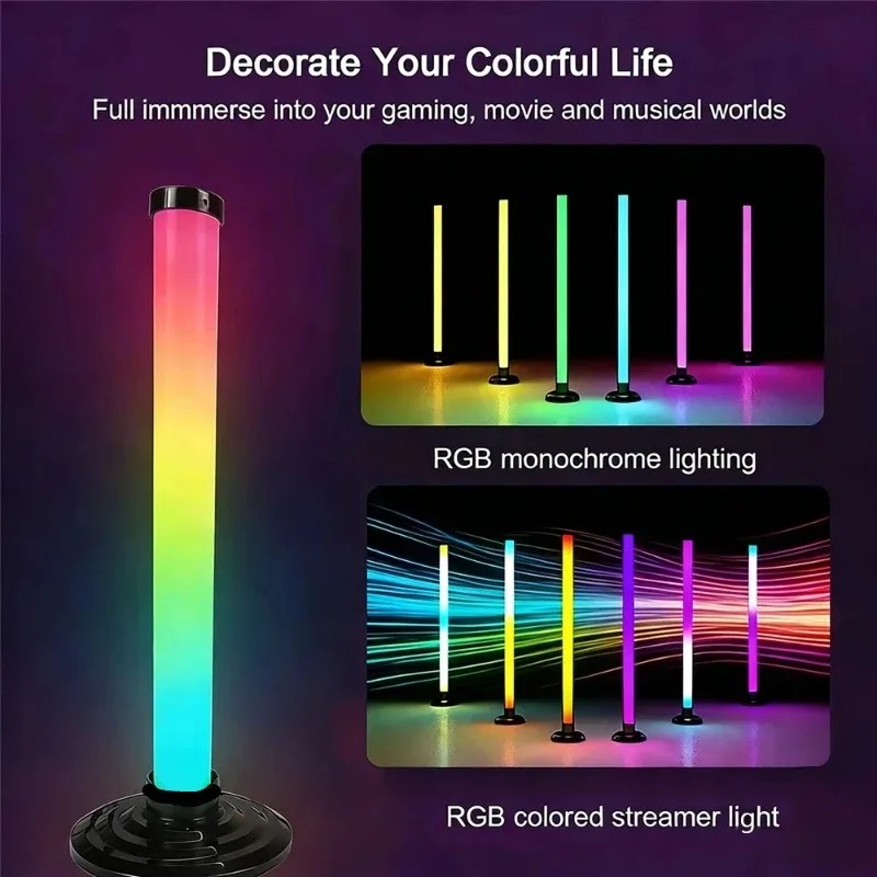 2PCS Lampu Lantai RGB 120CM, L - Esports Gaming Setup ulasan dan harga