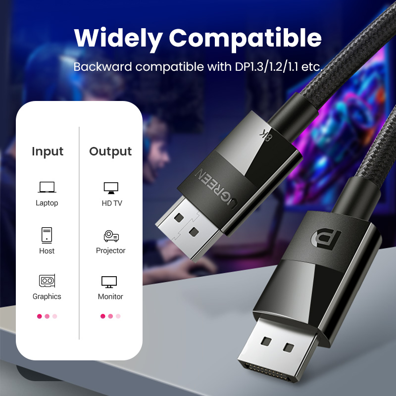 UGREEN Kabel Port Layar 8K unt - Esports Gaming Bundle ulasan dan harga