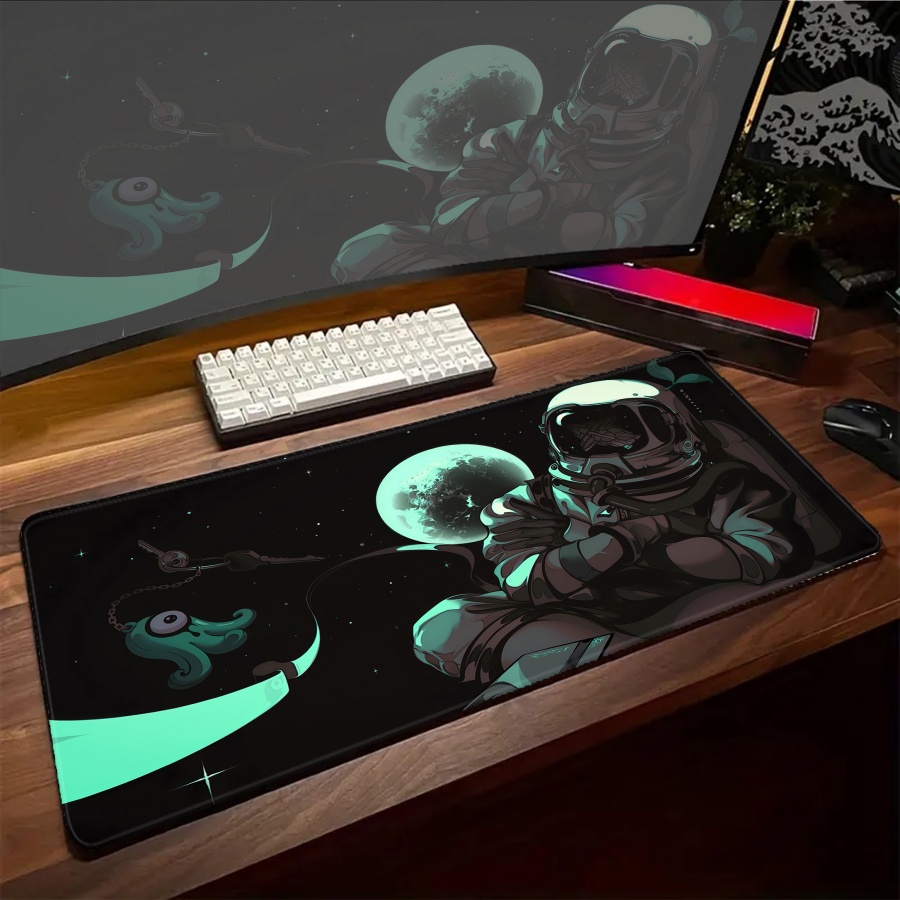 Alas Mouse Astronot Seni Lucu  - Esports Gaming Setup ulasan dan harga