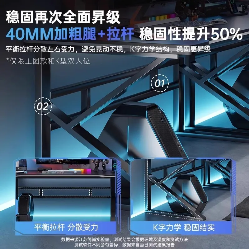 Meja Gaming E-sports Double un - Esports Gaming Setup ulasan dan harga
