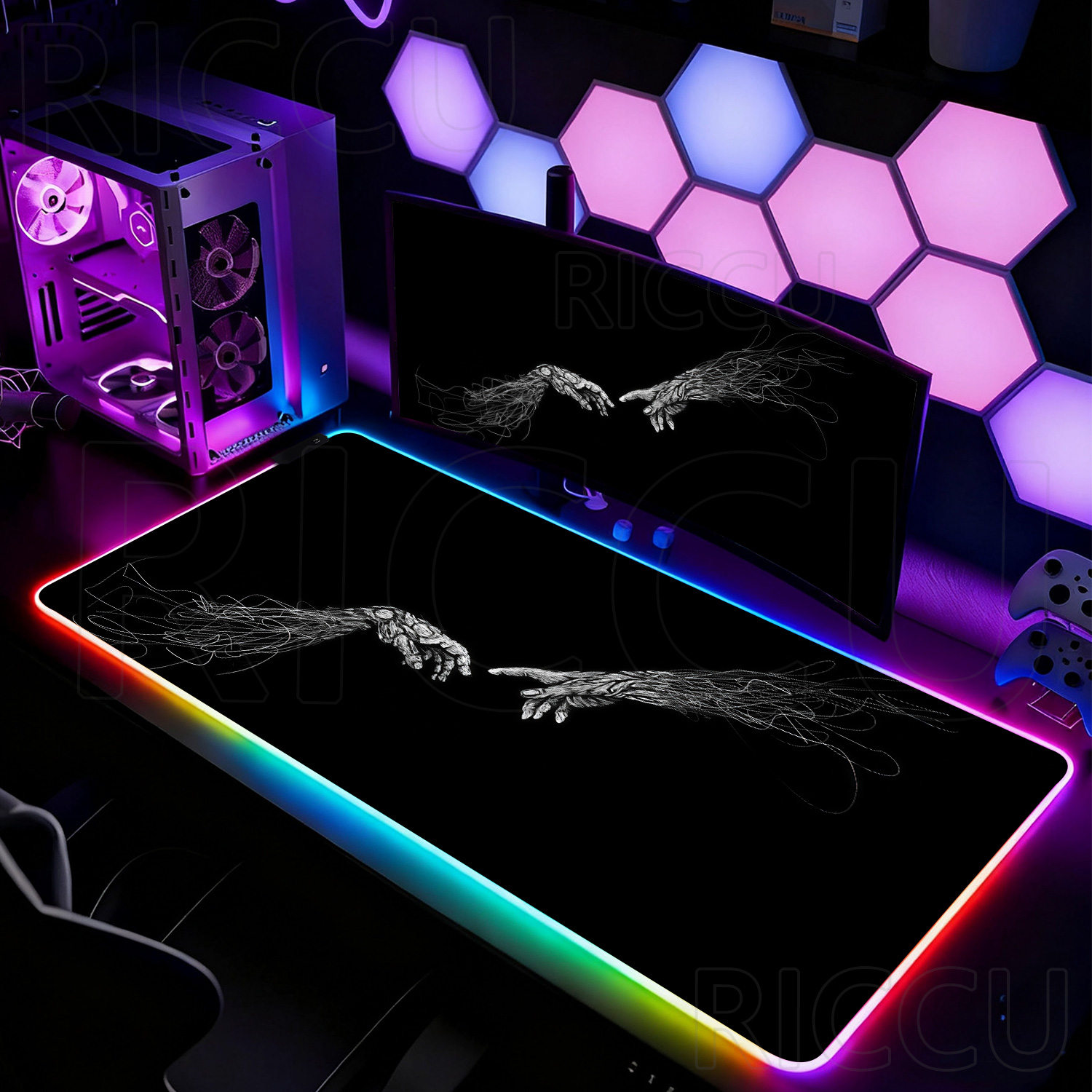 Alas Mouse RGB XXL HD Besar Hi - Esports Gaming Setup ulasan dan harga